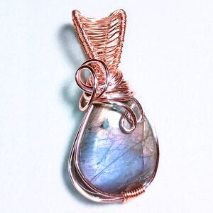 Purple Majesty Amulet | Handmade Purple Flash Intentional Labradorite Pendant